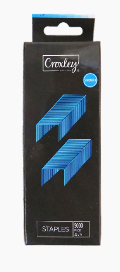 Staples 6mm No26/6 W254 (Box 5000)