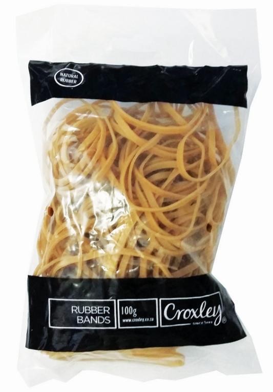 CROXLEY 75% Crepe Rubber Bands N0.19 Bag 100g