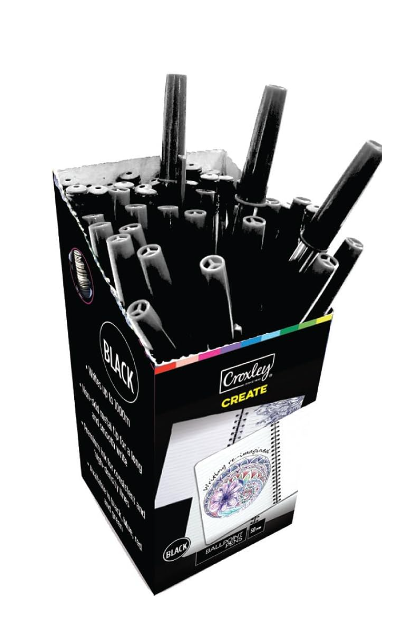 Croxley PEN9202 Create Ballpoint Pen Black 50s